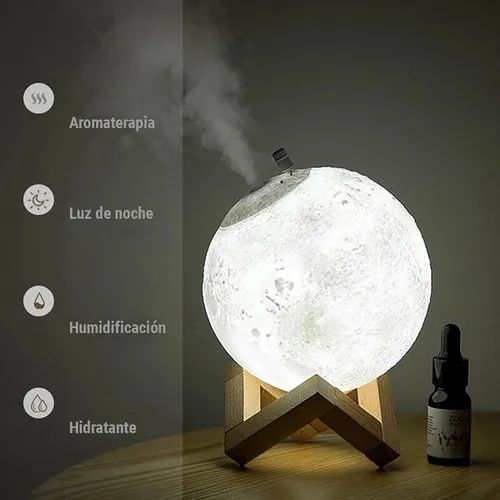 LunaMist™ - Lámpara Humidificadora 3 en 1