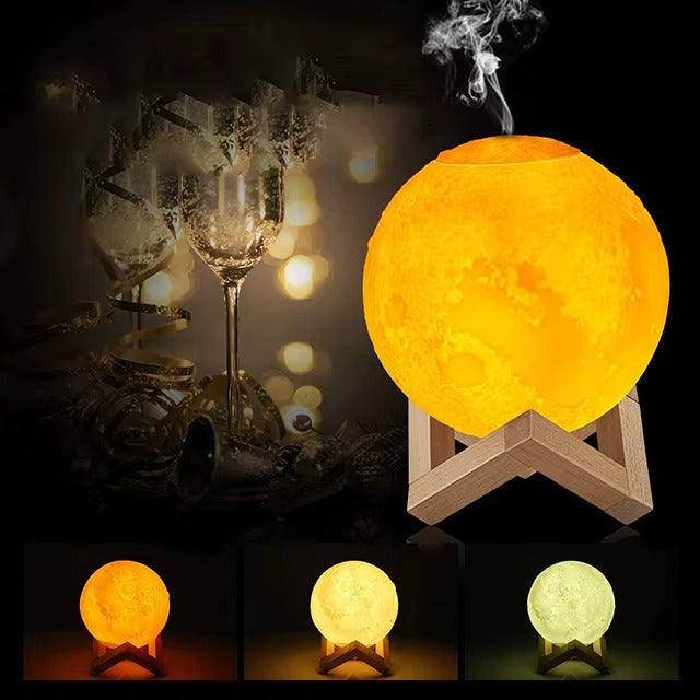 LunaMist™ - Lámpara Humidificadora 3 en 1